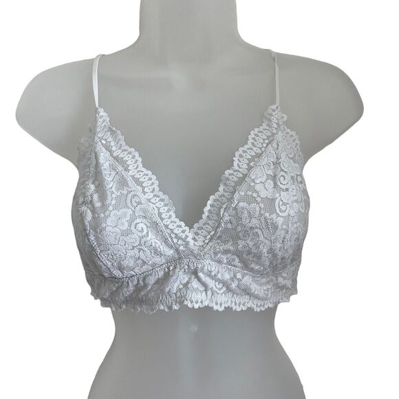 Talula Other - Talula Large Renfrew Bralette White Lace Triangle Aritzia Lounge